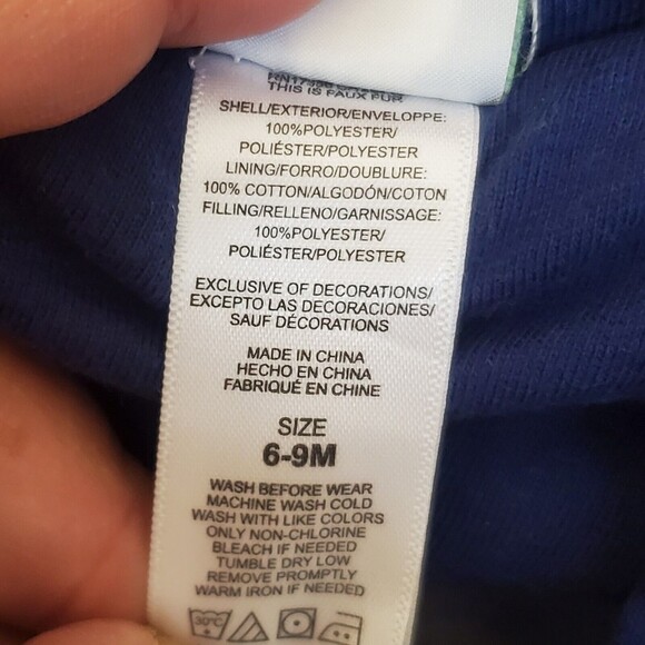 Little Me Toddler Baby Plaid Teddy Bear One Piece Sherpa Fleece Jumpsuit… - Picture 4 of 16